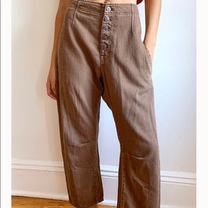 Free people brown denim jeans